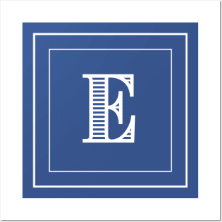 E Monogram Posters and Art